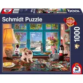 Schmidt Spiele 58344 Am Puzzletisch Puzzle, 1.000 Teile, 1000 Stück(e), Landschaft, 12 Jahr(e)