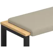 vidaXL Bankkissen Strukturiertes Samt Sand Tiefe 35 cm