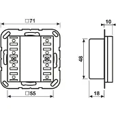 JUNG KNX Tastsensor-Modul 2f Universal A 52921 ST