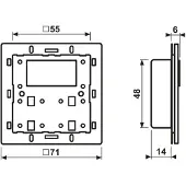 JUNG KNX-Raumcontroller LS429D1ST Modul 3fach