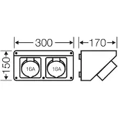 Hensel HENS Mi CB 11, 2x 16A, 5p., 6h Mi CB 11
