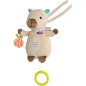 Fehn Spieluhr "Capybara Clara, Mini-Spieluhr Capybara", beige, braun, Spieluhren, BabyB:8cm H:18cm T:7,4cm, Plüsch, Velours, Spieluhr, B:8cm H:18cm T:7,4cm