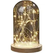Dripio Glaskuppel mit LED-Lichterkette, warmweiß, 30 LEDs, H 19,5 cm