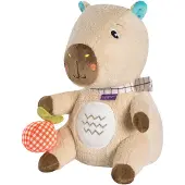 Fehn Kuscheltier "Capybara Clara, Nachtlicht Capybara", beige (beige, braun), Plüschfiguren, KinderB:10,5cm H:20cm T:11,6cm, Plüsch, Kuscheltier, mit Licht, B:10,5cm H:20cm T:11,6cm