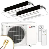 Mitsubishi Multisplit Klimaanlage Decke| MLZ-KP | 2,5 kW + 3,5 kW | Quick-Connect
