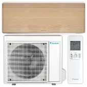 Daikin Split Klimaanlage Set | Stylish | Light Wood | 5,0 kW