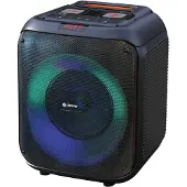 Denver BPS-250 Dynamischer Bluetooth Party-Lautsprecher mit LED-Lichtshow und 8" Woofer
