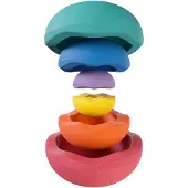 Stapelstein Balancetrainer "Inside rainbow classic", bunt, Balancetrainer, Kinder, B/H/L: 87,6cm Ø 21,2cm, Polypropylen, Balancetrainer, bis zu 50 kg belastbar, H:87,6cm Ø:21,2cm