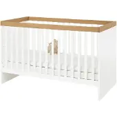 Pinolino Kinderbett Linje weiß, 144x75x88 cm, 3-fach höhenverstellbar, umbaubar zum Juniorbett & Kindersofa