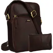 Peterson PTN 704E-OPU-6729 Braune Ledertasche