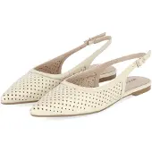Apple Of Eden Damen Slingballerinas DEEN Beige Glattleder Größe: 37