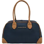 Gian Marco Venturi Gianmarco Venturi Damen-Schultertasche PVC Reißverschluss Casual Dark Blue UNICA 30x18x16 cm