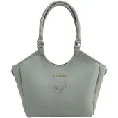 Gian Marco Venturi Gianmarco Venturi Damen Schultertasche PVC Reißverschluss Weiß Bianco UNICA 29x28x14 cm