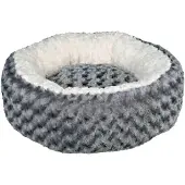 Trixie Kaline, Donut Haustier-Bett, Drinnen, Hund, Cremefarben, Grau, Rund, Einfarbig