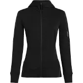 Icebreaker Sweatjacke Merino 260 Quantum IV LS Zip Hoody Damen Black-XS