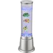 JUST LIGHT Wassersäule Ava mit LEDs und Fischen, Höhe 36cm