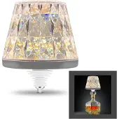 REV Akku Flaschenlampe LAMPRUSCO CRISTAL - 130 Lumen, kabellos, dimmbar – Kristall-optik