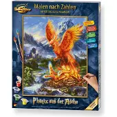 Schipper Malen nach Zahlen "Meisterklasse Premium - Phönix aus der Asche", bunt, Malvorlagen, KinderB:40cm H:50cm, Malen nach Zahlen, Made in Germany, B:40cm H:50cm