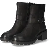 Bullboxer Damen Biker Boots Schwarz Leder Größe: 37