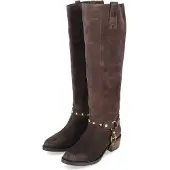 Lazamani Stiefel Damen Braun Wildleder