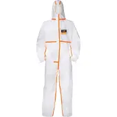 Uvex 4B Einwegschutz-Overall - Chemikalienschutz weiß/orange M