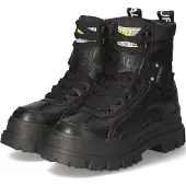 Buffalo Damen Plateau Schnürboot Aspha Com1 schwarz