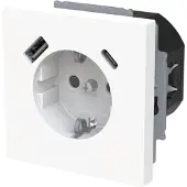 Busch-Jaeger BUSCH JAEGER SCHUKO-/USB-A+C Steckdose Safety+ 20 EUCB2USBAC-44G