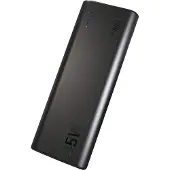 Yenkee YPB 2045 Powerbank 45 W/2000 mAh Powerbank mit 2 USB-A + 1 USB-C, tragbares Ladegerät mit 2 Eingängen, tragbares Ladegerät für iPhone 12/11/XS/XR, iPad, Samsung, Tablet etc.