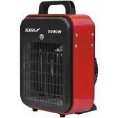 Dedra Elektrischer Heizlüfter 5 kW, 400 V, Slim, für gut isolierte Räume, Thermo