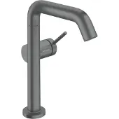 Hansgrohe Tecturis S Einhebel-Waschtischarmatur 210 Fine CoolStart, mit Schwenkauslauf und Push-Open Ablaufgarnitur, EcoSmart+, 73360340, Farbe: Brushed Black Chrome