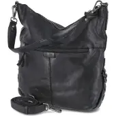 Beliana Damen Hobo Bag Schwarz Leder Größe: One Size