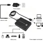 Conceptronic Usb 2.0-3.0 Hub 90 Cm