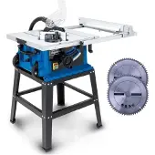 Scheppach Tischkreissäge HS105 2000W Schnitthöhe 75mm +Untergestell, 2.Sägeblatt