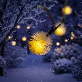 Esotec Solar Deko-Lichterkette mit 30 Pusteblumen Blumen wetterfest 102185