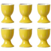Ritzenhoff & Breker Eierbecher "Eierbecher Doppio ø 5 cm 6er Set", gelb, Porzellan, Eierbecher, Eierbecher