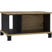 Forte Couchtisch TRONDHEIM Artisan Eiche / Schwarzeiche Optik Schwarz 80x55x45 cm