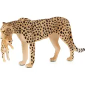 Small Foot Fun Cheetah Female with Cub, 3 Jahr(e), Wildlife, Gelb, Schwarz, Weiß, Polyvinylchlorid (PVC)