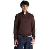Timberland Mens Cotton 1/4 Zip Sweater mole heather M