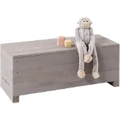 Muddy Buddy Sandkasten "Sandkasten & Kindersitzbank Discoverer", grau (warmgrau), Sandkästen, Kinder, B/H/L: 83cm x 32cm x 35cm, Massivholz, Sandkasten, B:83cm H:32cm L:35cm