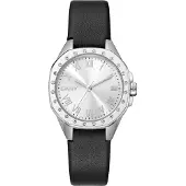 DKNY Brooklyn mini black leather strap DK1L013L0015