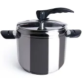Excelsa schnellkochtopf Professional Cook stahl 7 lt silber und schwarz