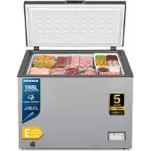 Heinner HCF-205NHSE++, 198 l, 12 kg/24h, 40 dB, E, Silber