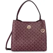 L.credi Schultertasche Umhängetasche Filiberta Hobo Bag Cherry Shade weinrot