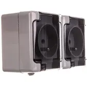 KOS Elektro System BRYZA Hermetische Doppelsteckdose mit