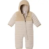 Columbia - Wärmender, wendbarer Overall - Powder Lite II Reversible Bunting Dark Stone Ancient Fossil - Kindergröße 3-6 Monate - Beige