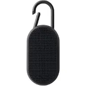 Lexon MINO T Bluetooth-Lautsprecher mit Karabiner, wasserabweisend (Schwarz)