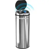 HOMCOM Sensor Mülleimer 50L, Elektrisch Automatischer Abfalleimer mit Deckel