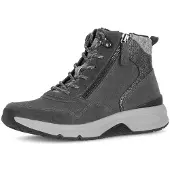 Gabor Damen Stiefelette Veloursleder Graphit