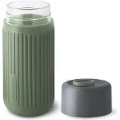Black+blum Reisebecher Travel Cup Glas Grün 340 ml
