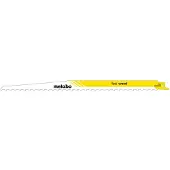 Metabo Säbelsägeblätter fast wood HCS, 8,5 mm / 3 TPI - 5 Stück - 628242000